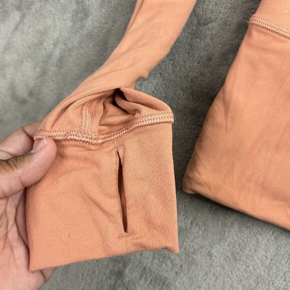 Lululemon Sweatshirt Womens 8 Ready To Rulu Pullover Funnel Neck Pink Savannah - Picture 12 of 12